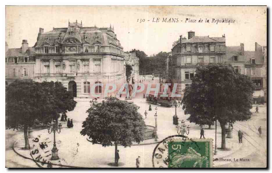 CPA Le Mans Place de la Republique