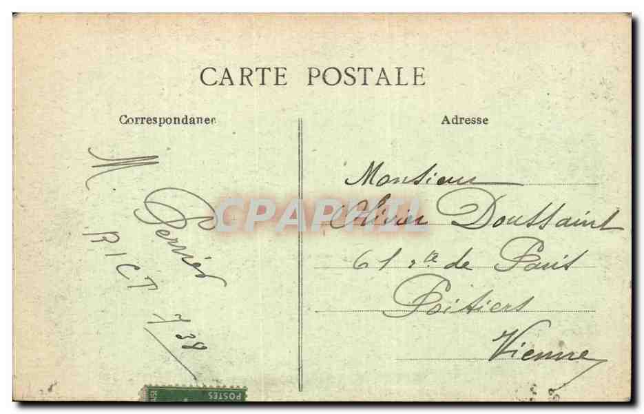 CPA Le Mans Place de la Republique — Rückseite