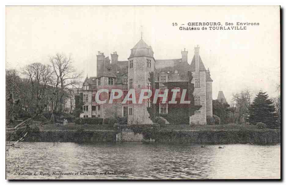 CPA Cherbourg Ses environs Chateau de Tourlaville