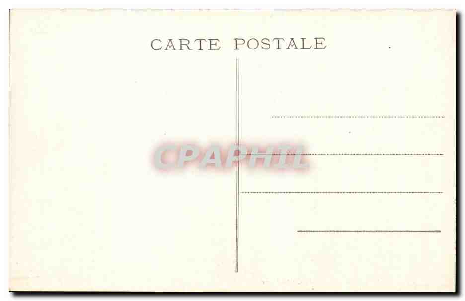 CPA Cherbourg Ses environs Chateau de Tourlaville — Verso