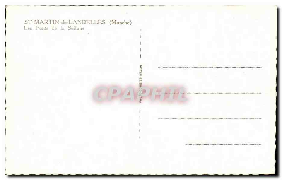 St-Martin-de-Landelles — The Bridges of the Seilune — Photographer Mâcon — Back