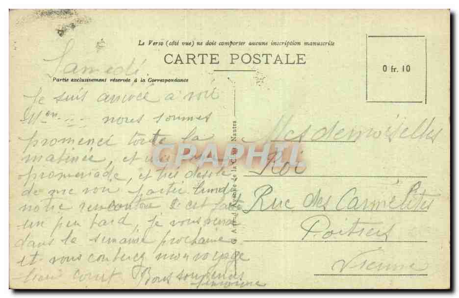 La Rochelle — Un Coin de la Plage — Éditeur : G. Albibiot, France, n° 32 — Verso