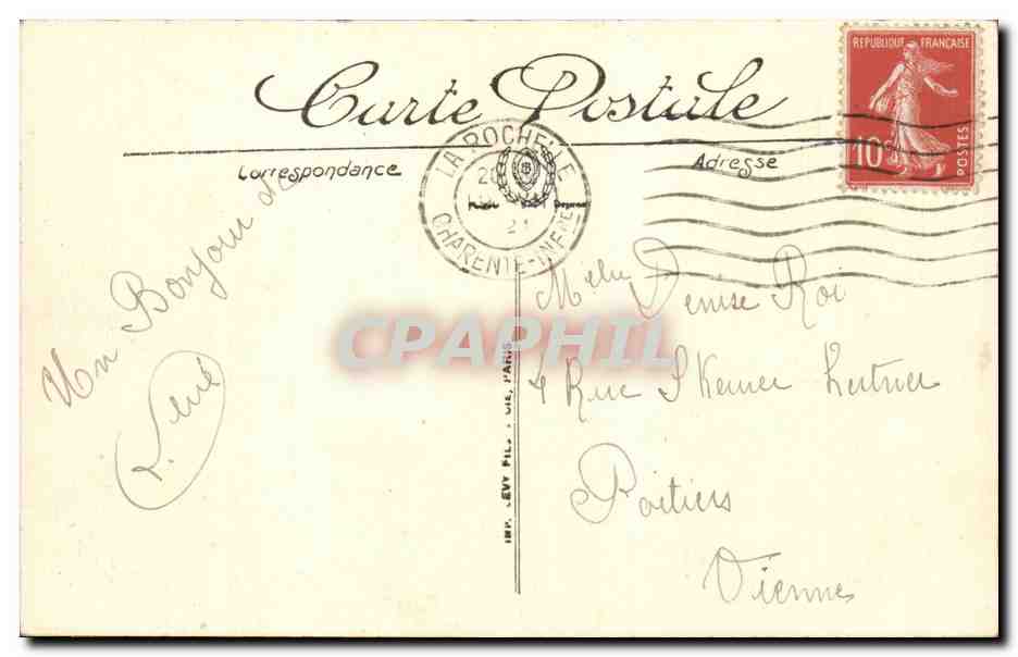 La Rochelle — Die Lanternturm genannt die Vier Sergeanten — LL. — N° 116 — Rückseite