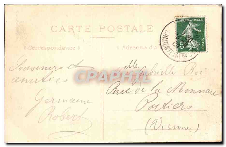 CPA La Rochelle L hotel de ville — Rückseite