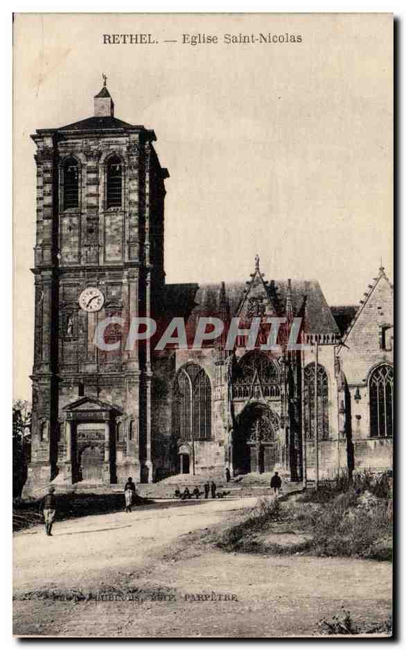 CPA Rethel Eglsie Saint Nicolas