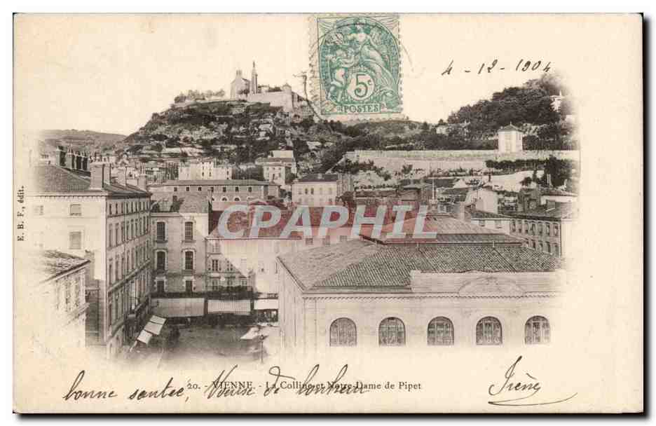 CPA Vienne La colline et Notre Dame de Pipet