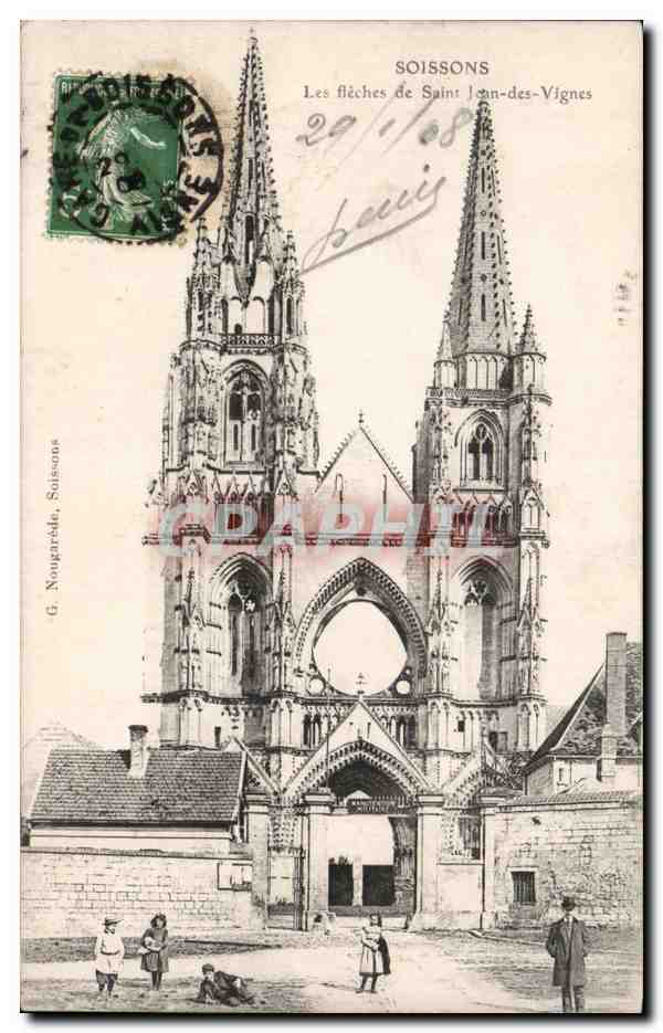 CPA Soissons Les fleches de Saint Jean les Vignes 
