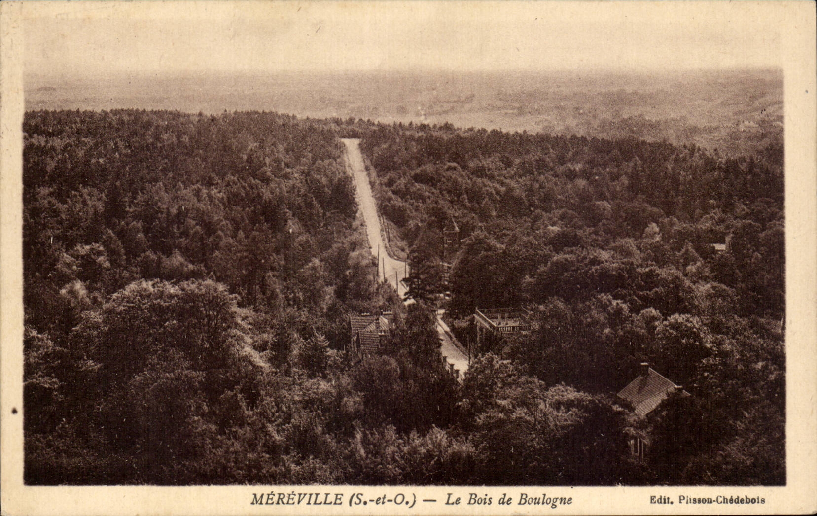 CPA Mereville Le bois de Boulogne 