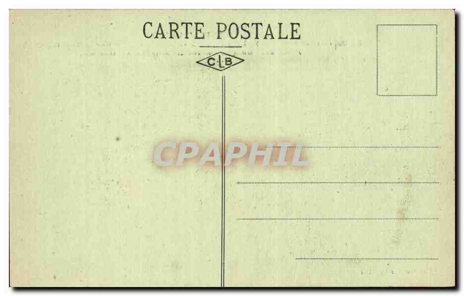 CPA Chateau Chinon Le calvaire La table d orientation offerte par le Touring club — Rückseite