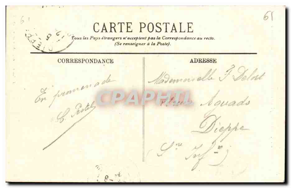 CPA Argentan Tour Maguerite  — Rückseite