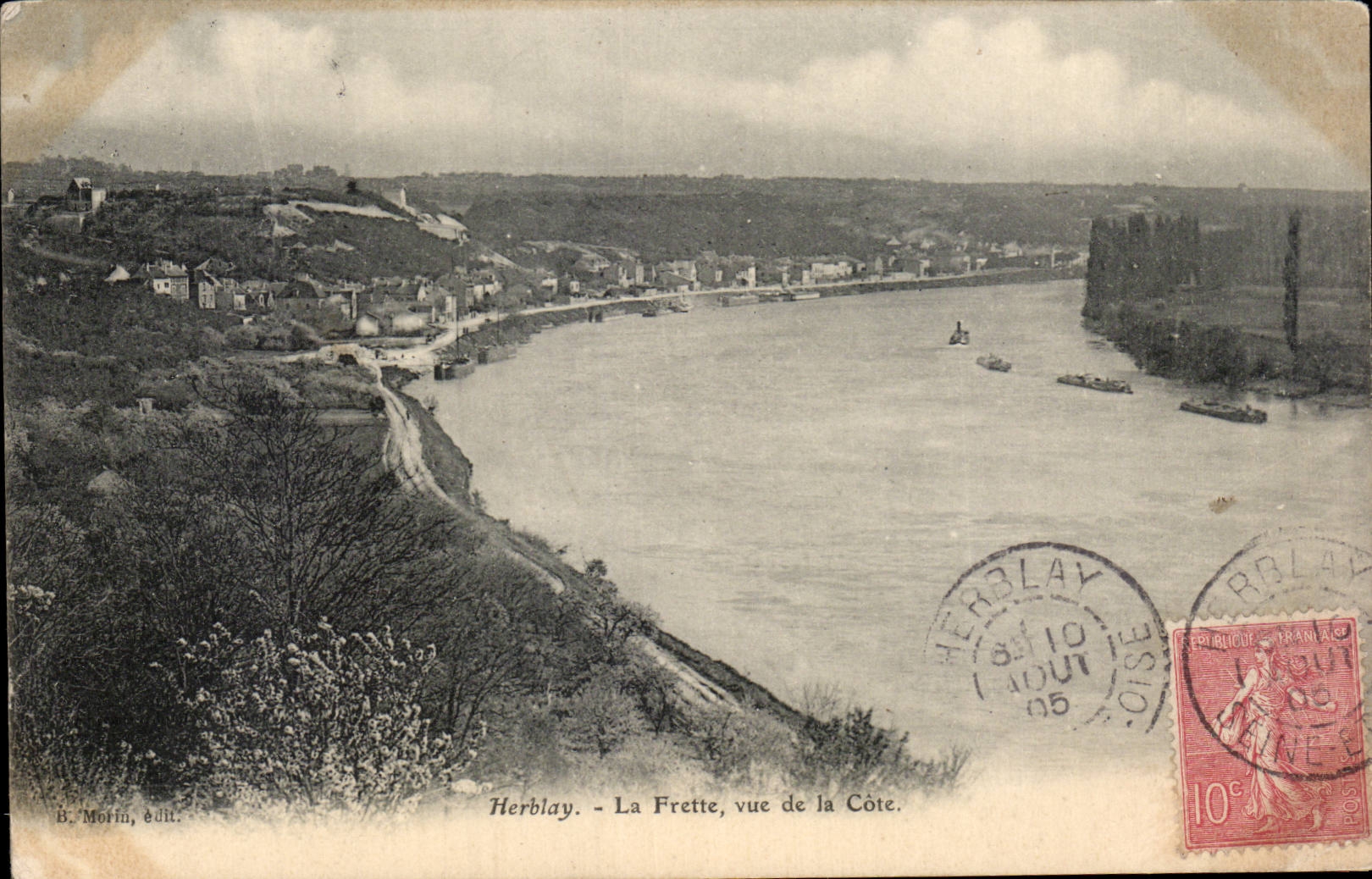 CPA Herblay La Frette vue de la cote