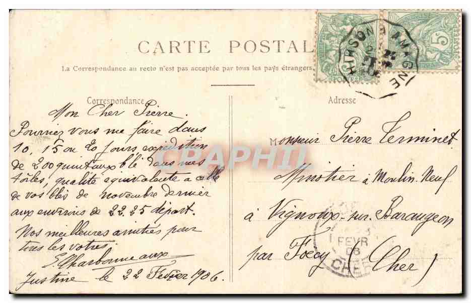 SIGNY-L'ABBAYE (Ardennes) — La Fosse-au-Mortier — Wilmaut, phot. Bethel — Verso