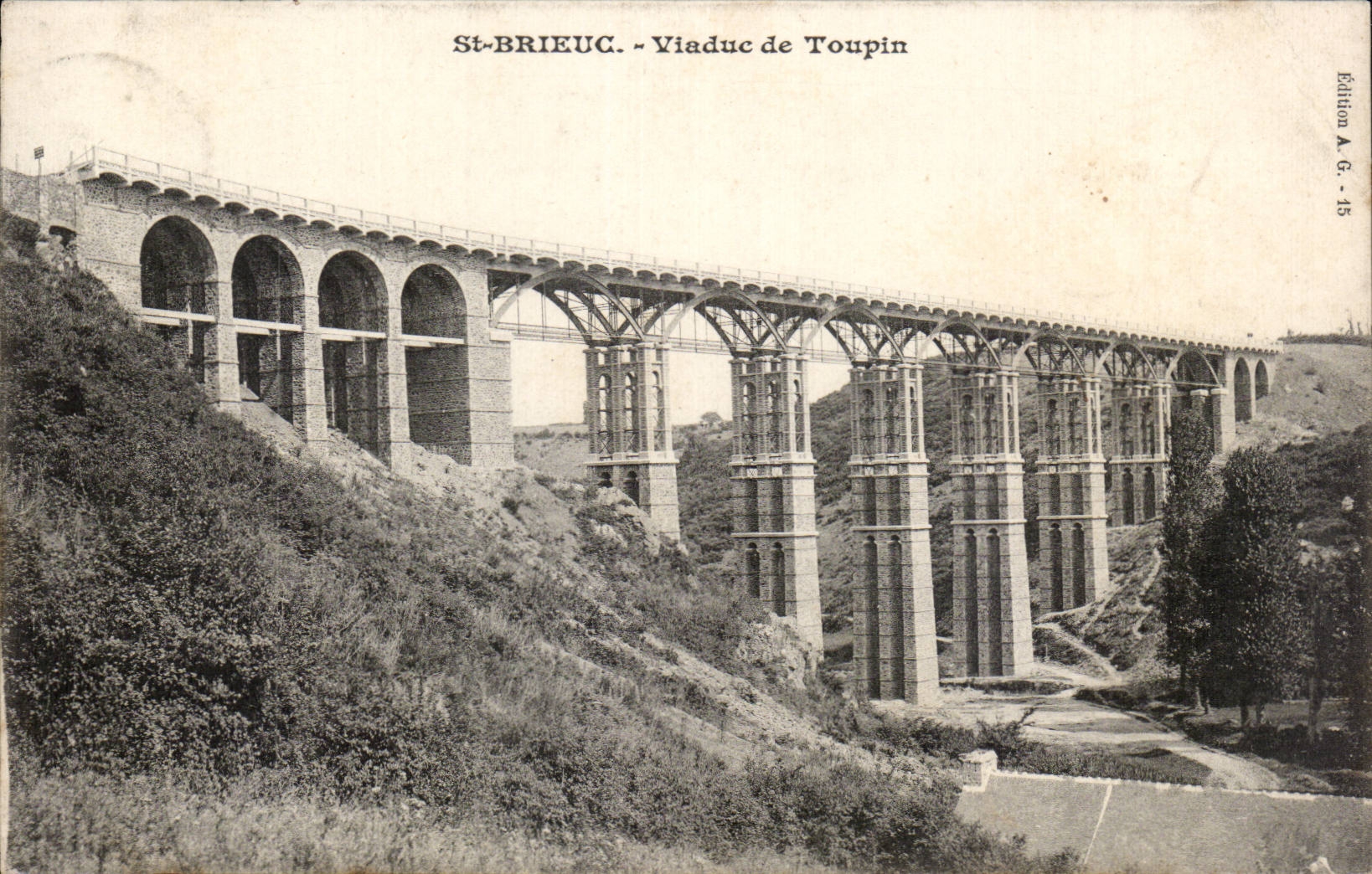 CPA St Brieuc Viaduc de Toupin 