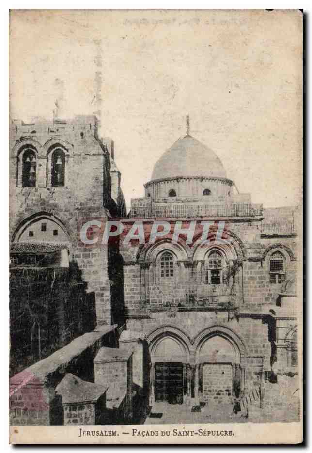 CPA Israel Jerusalem Facade du Saint Sepulcre