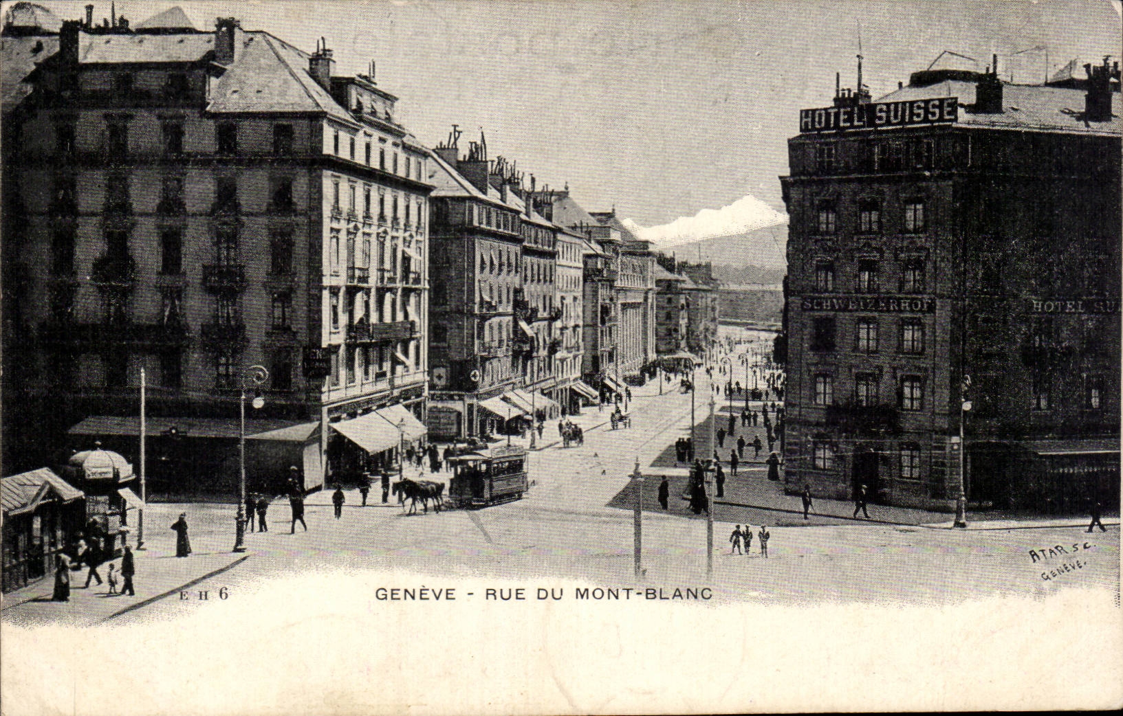 CPA Suisse Geneve Rue du Mont Blanc 