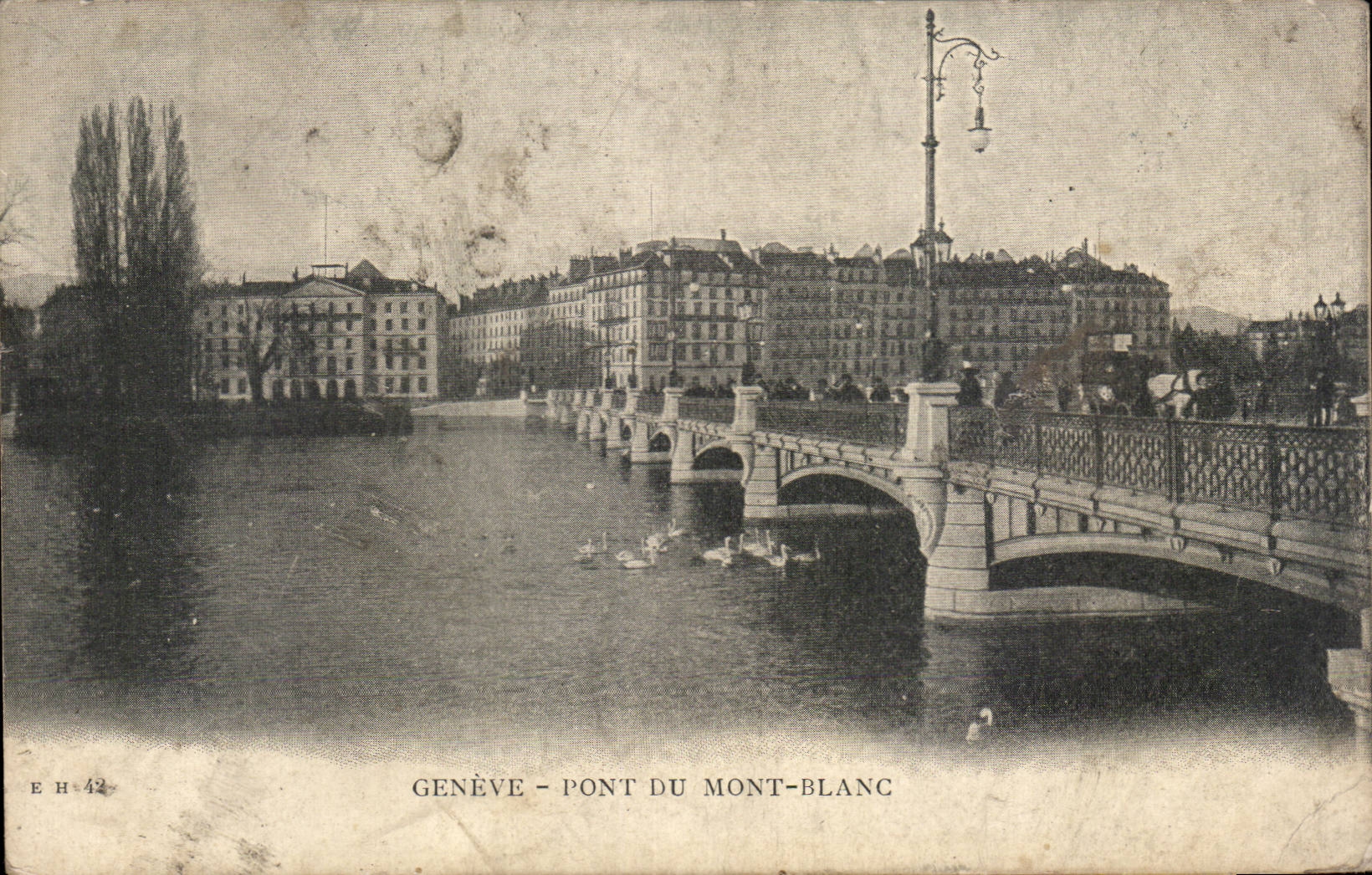 CPA Suisse Geneve Pont du Mont Blanc