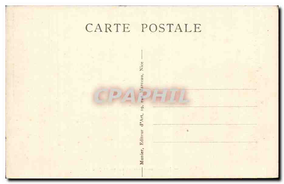 CPA Nice Jetee promenade et nouveaux jardins — Rückseite