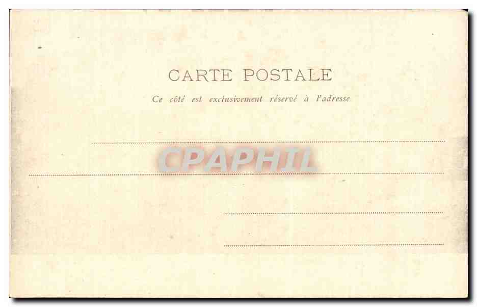 CPA Pau Le chateau — Rückseite