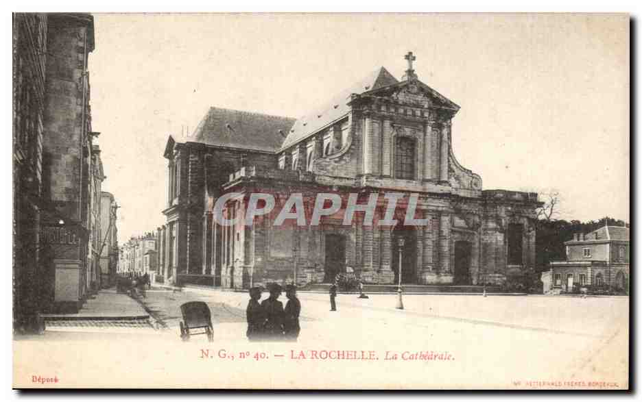 CPA La Rochelle La cathedrale