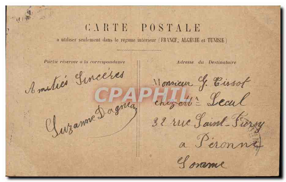 CPA Paris Palais du Luxembourg  — Rückseite