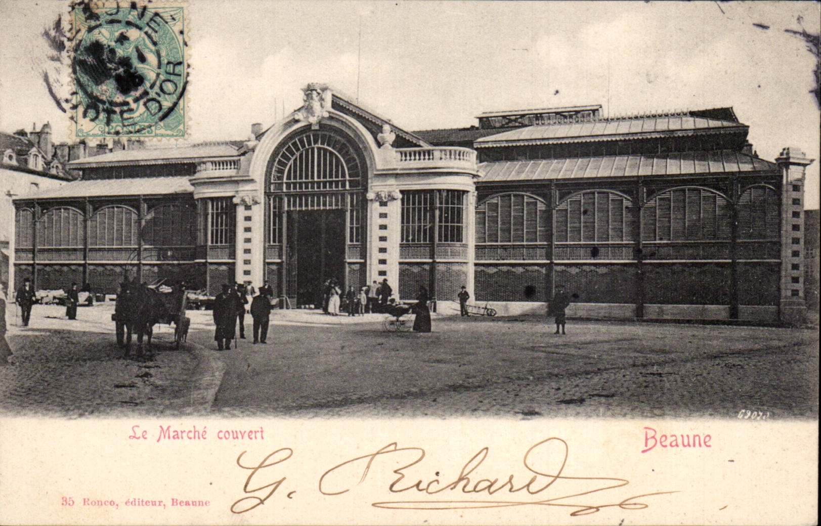 Marché couvert — Beaune — G. Richard, éditeur, Beaune