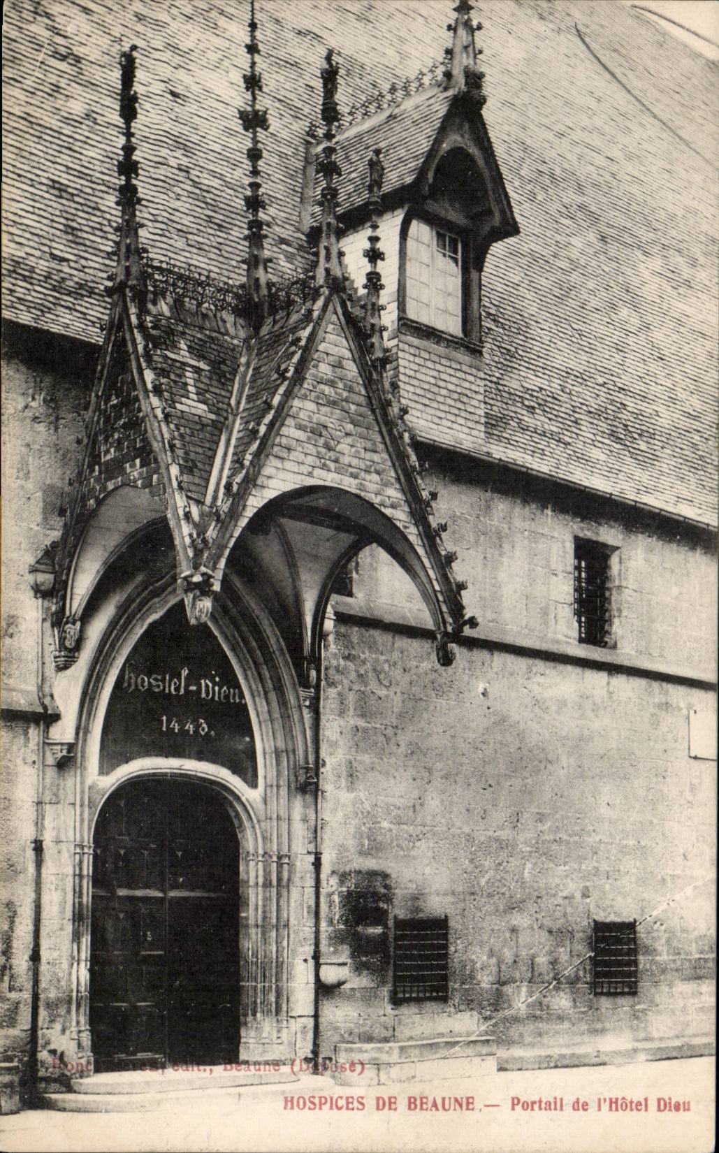 CPA Beaune Hospices Portail de l hotel Dieu
