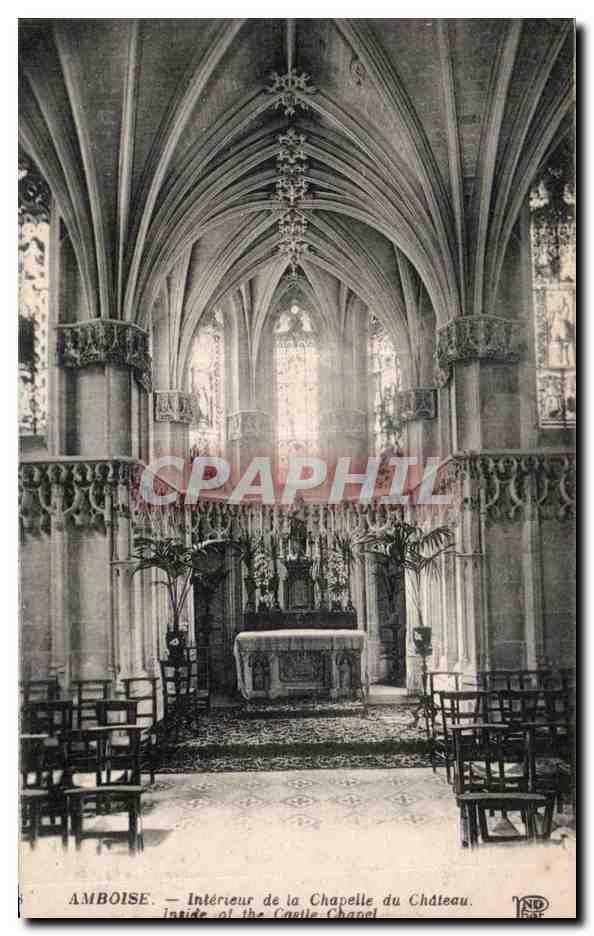CPA Amboise Interieur de la chapelle du chateau 