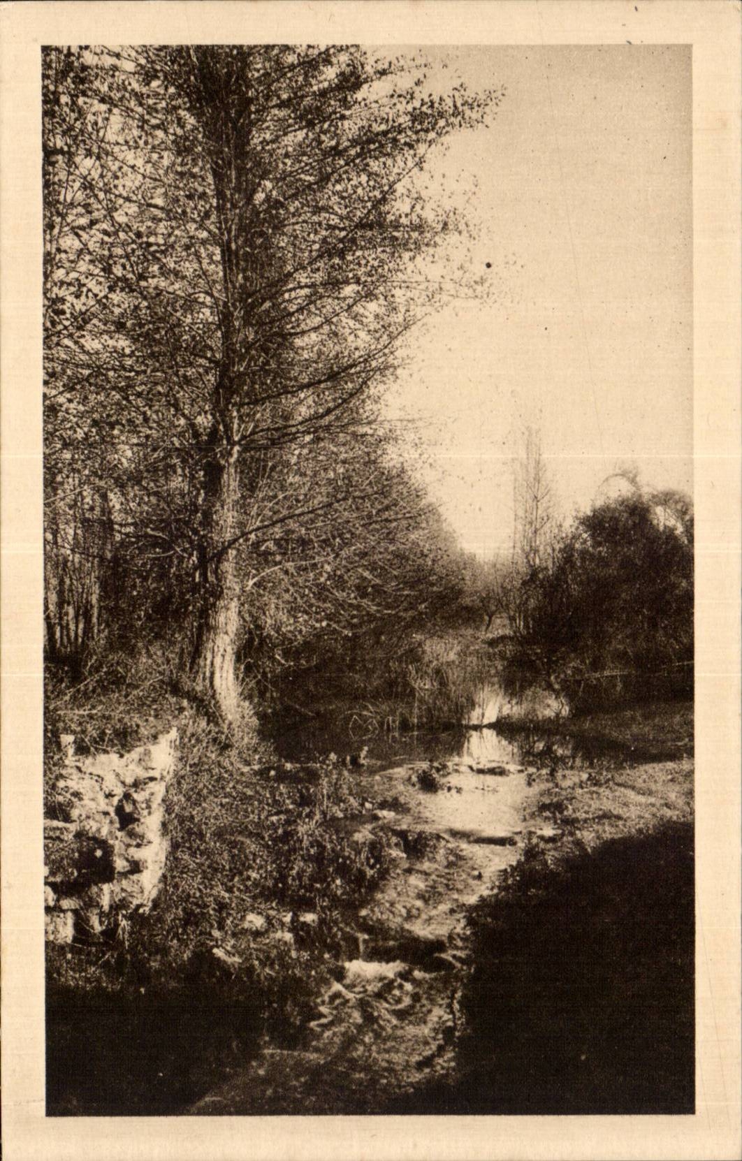 Jazeneuil (Vienne) — Un bras de la Vonne en amont du Pont — J. ROBUEUCHON