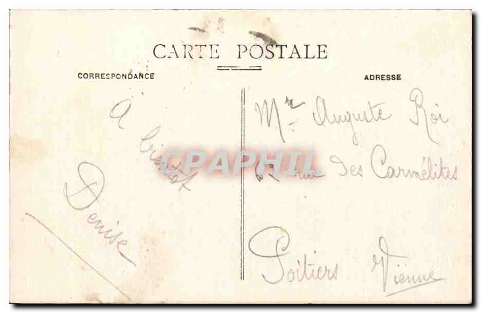 CPA La Rochelle Entree du port — Verso