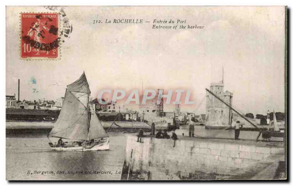 CPA La Rochelle Entree du port