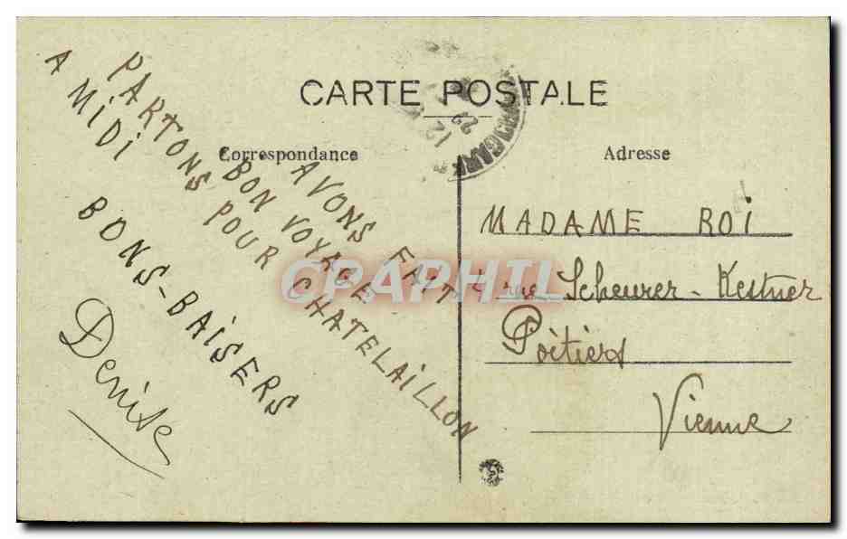 CPA La Rochelle Entree du port — Rückseite