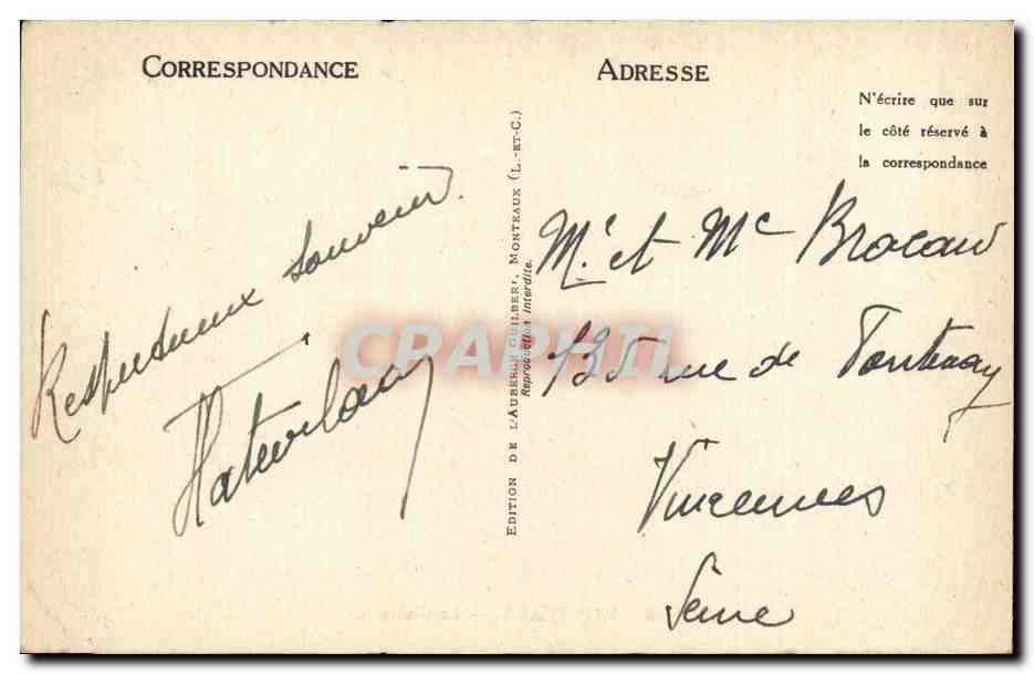 Monteaux — Le Château — Édition de Laurence Guibert — Reverso