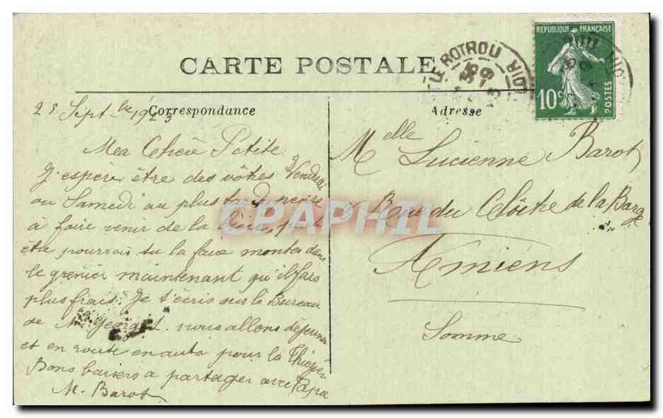 Souvenir de Mogent le Rotrou — collage de vues locales — éditeur inconnu — Rückseite