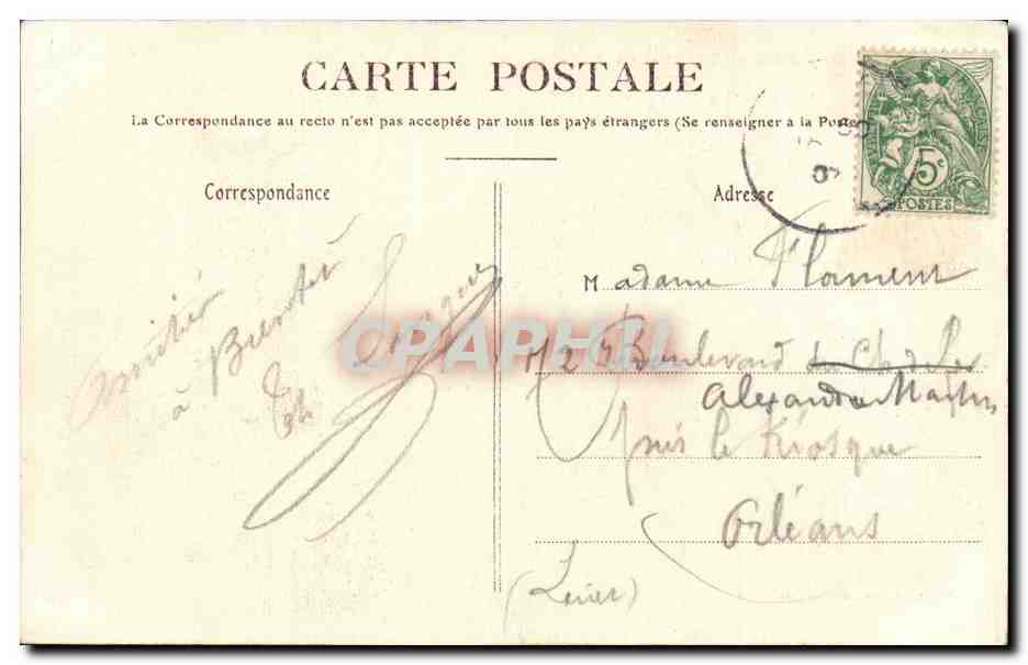 CPA Chatelaillon Un coin de la plage  — Back