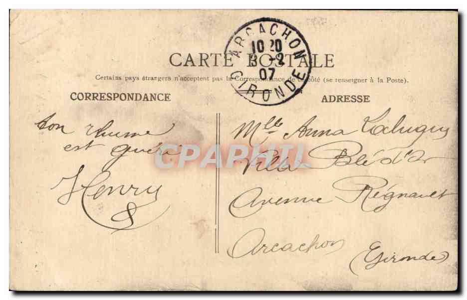 CPA Rochefort sur Mer L arsenal Embauchee — Rückseite
