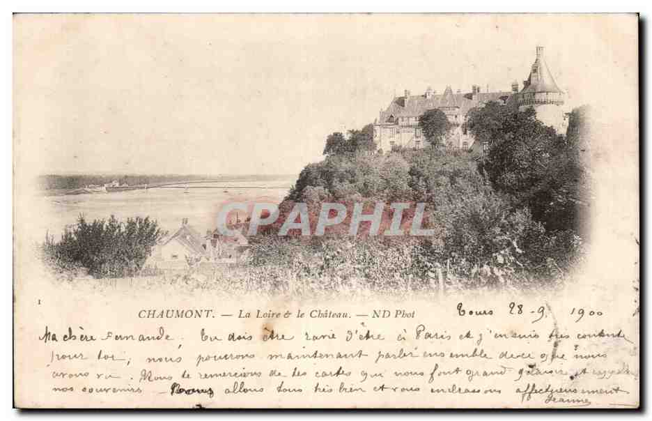 CPA Chaumont La loire et le chateau 