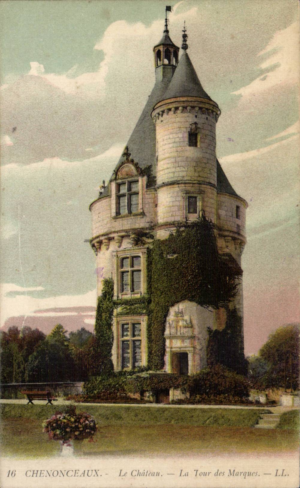 CPA Chenonceaux Le chateau La tour des MArques 