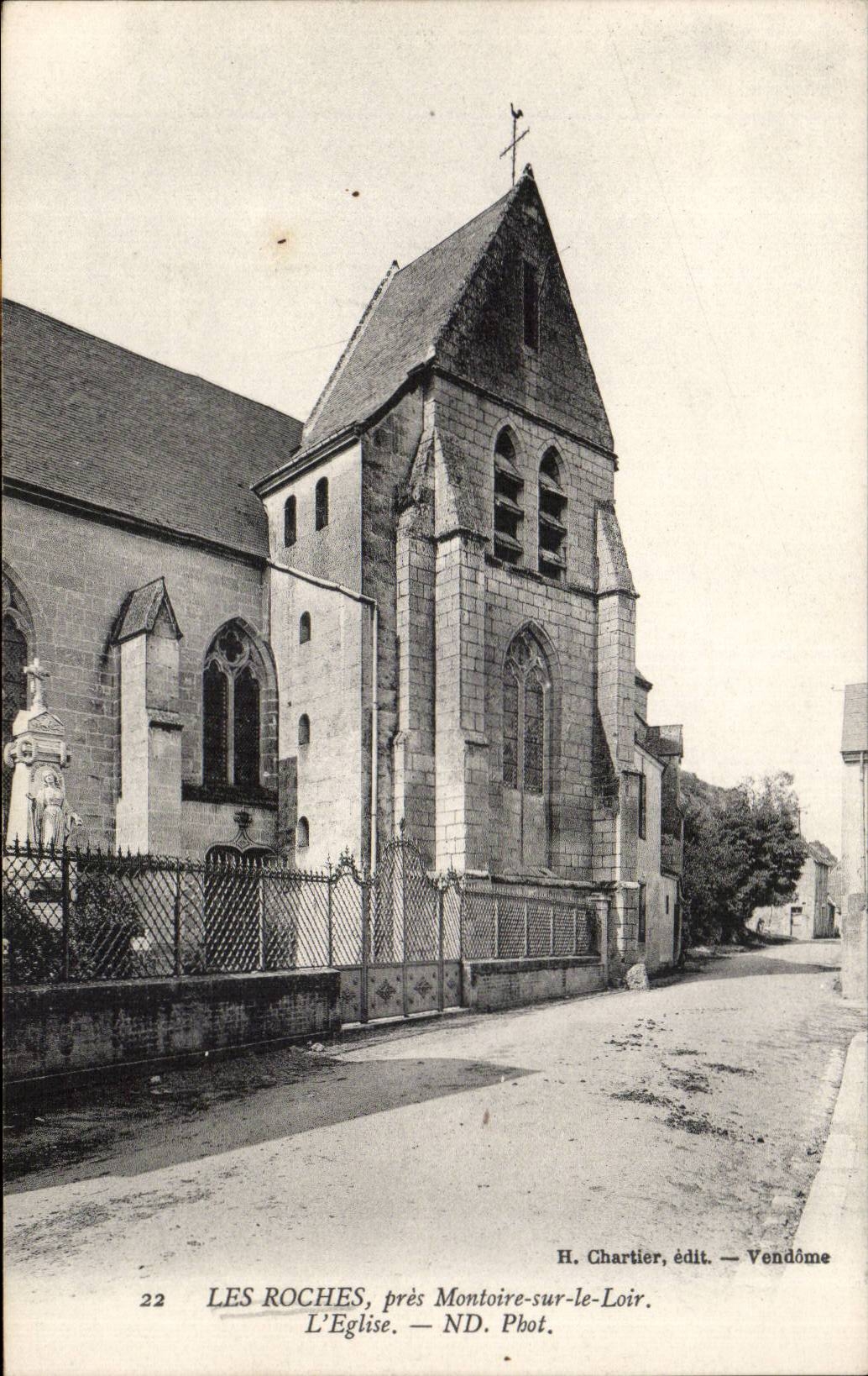 CPA Les Roches pres Montoire sur le Loir L eglise