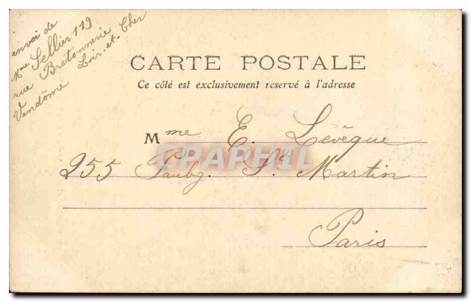 CPA La Poissonniere Cheminee de la salle a manger  — Rückseite
