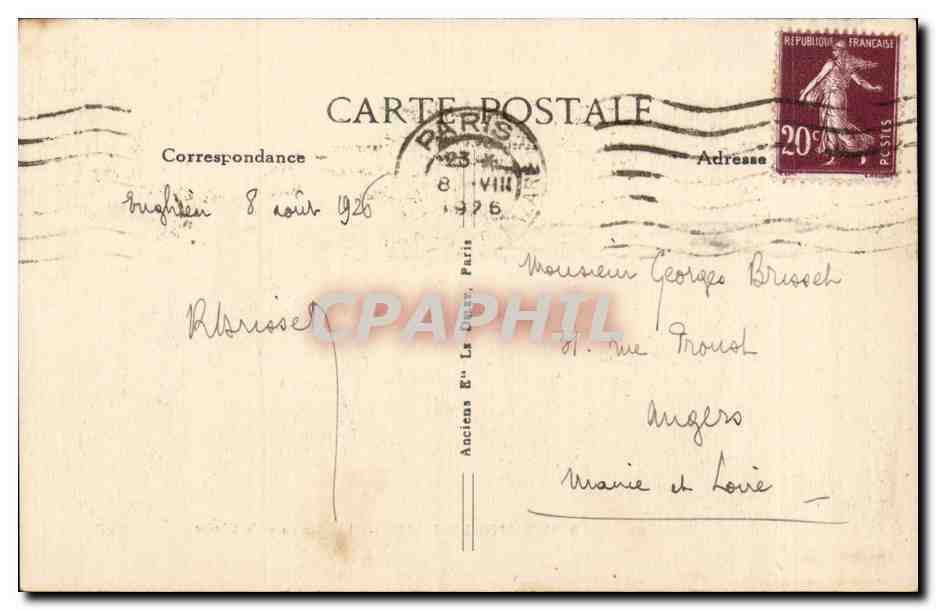 Enghien les Bains - Le Casino et le Chalet CPA  — Verso
