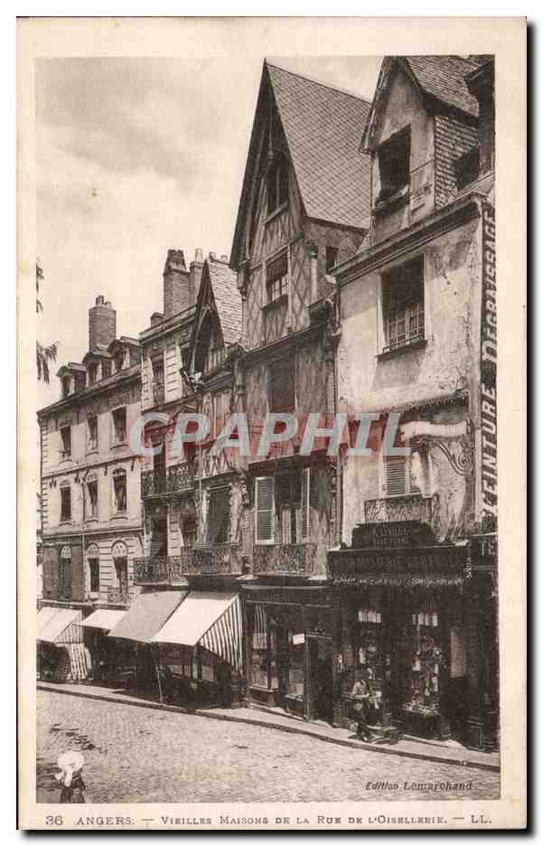 Angers - Vieilles Maisons de la Rue de l Oisellerie CPA 