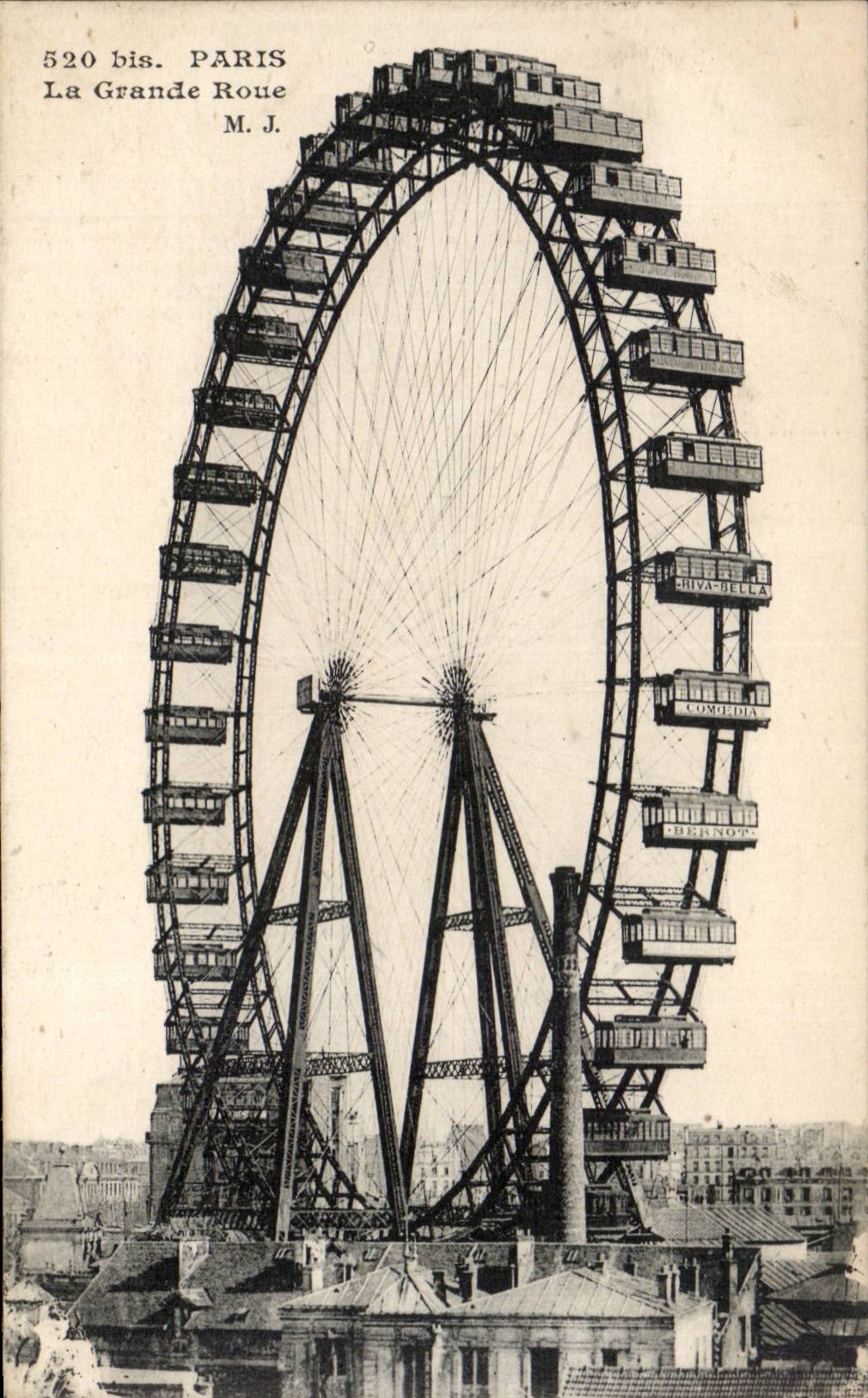 Paris - 1 - La Grande Roue CPA 