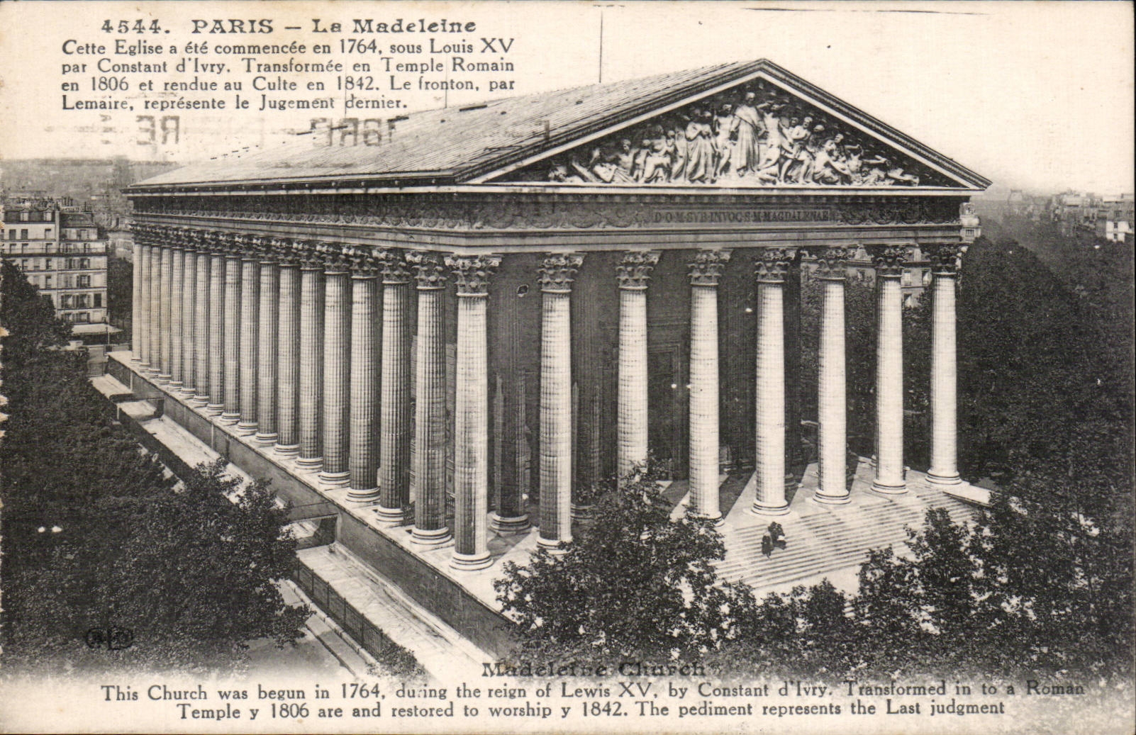 Paris - 8 - La Madeleine CPA 