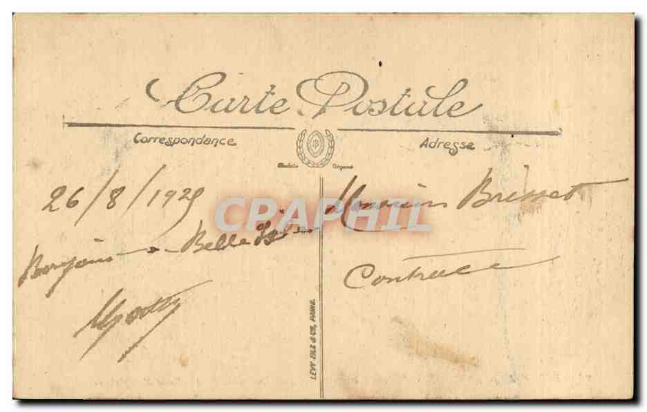 Belle-Île-en-Mer — Felsen bei Port-Andro, nahe Locmaria — La Reine d'Angleterre — LL. — Nr. 23 — Rückseite
