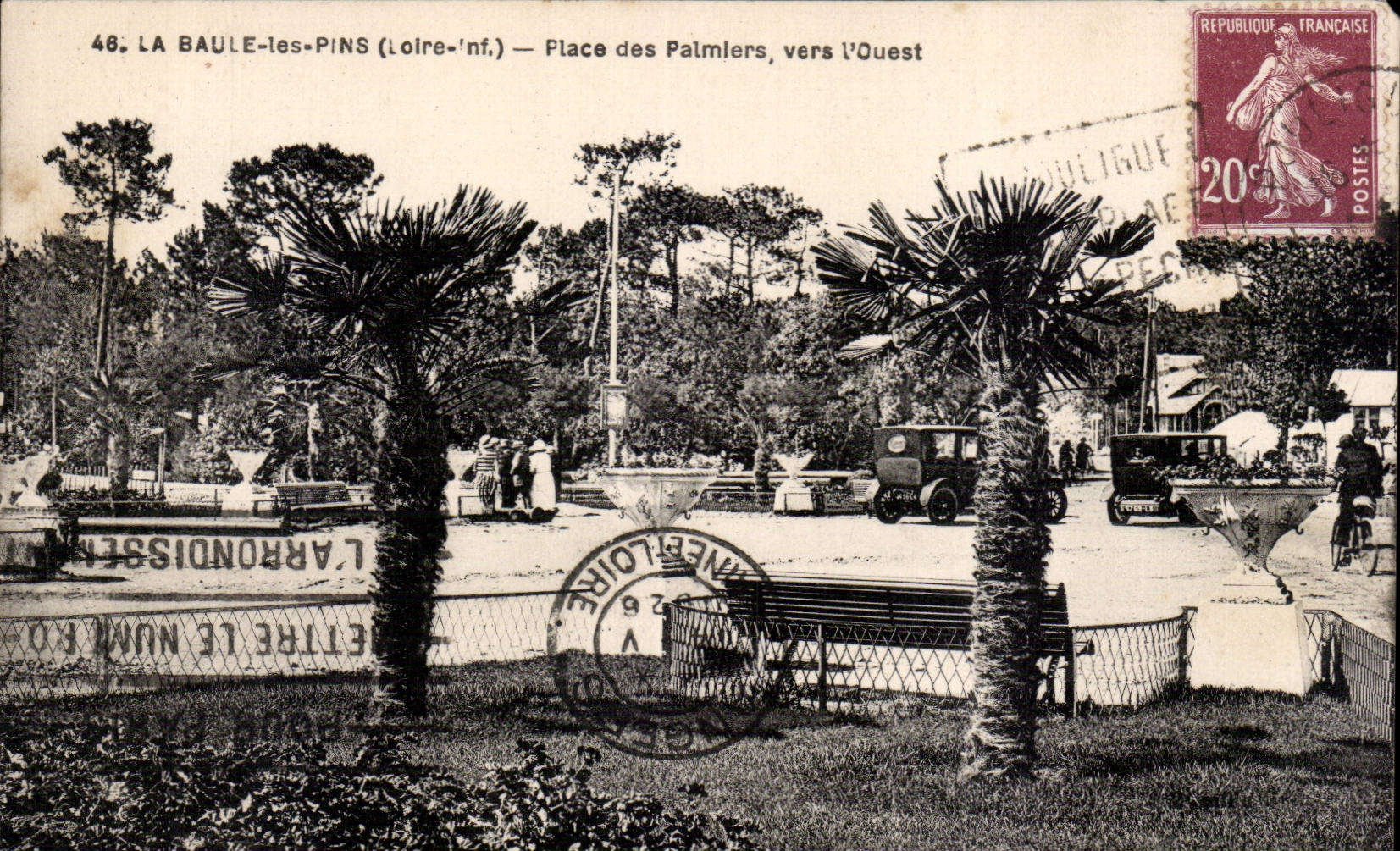 La Baule les Pins - Place des Palmiers CPA 