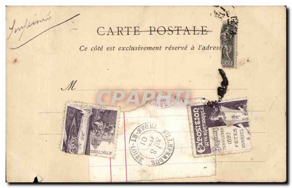 Dieppe - L Entree du Port - CPA  — Rückseite