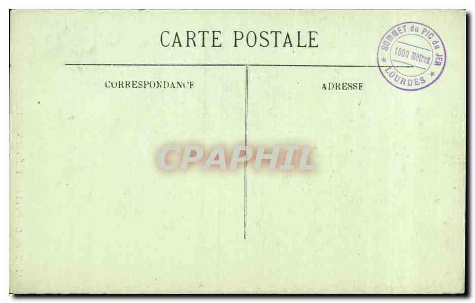 Folklore - Costumes - Type de Pyreneen - CPA  — Verso