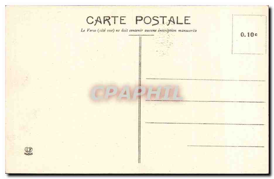 Biarritz - La Grande Place et le Casino - CPA  — Verso