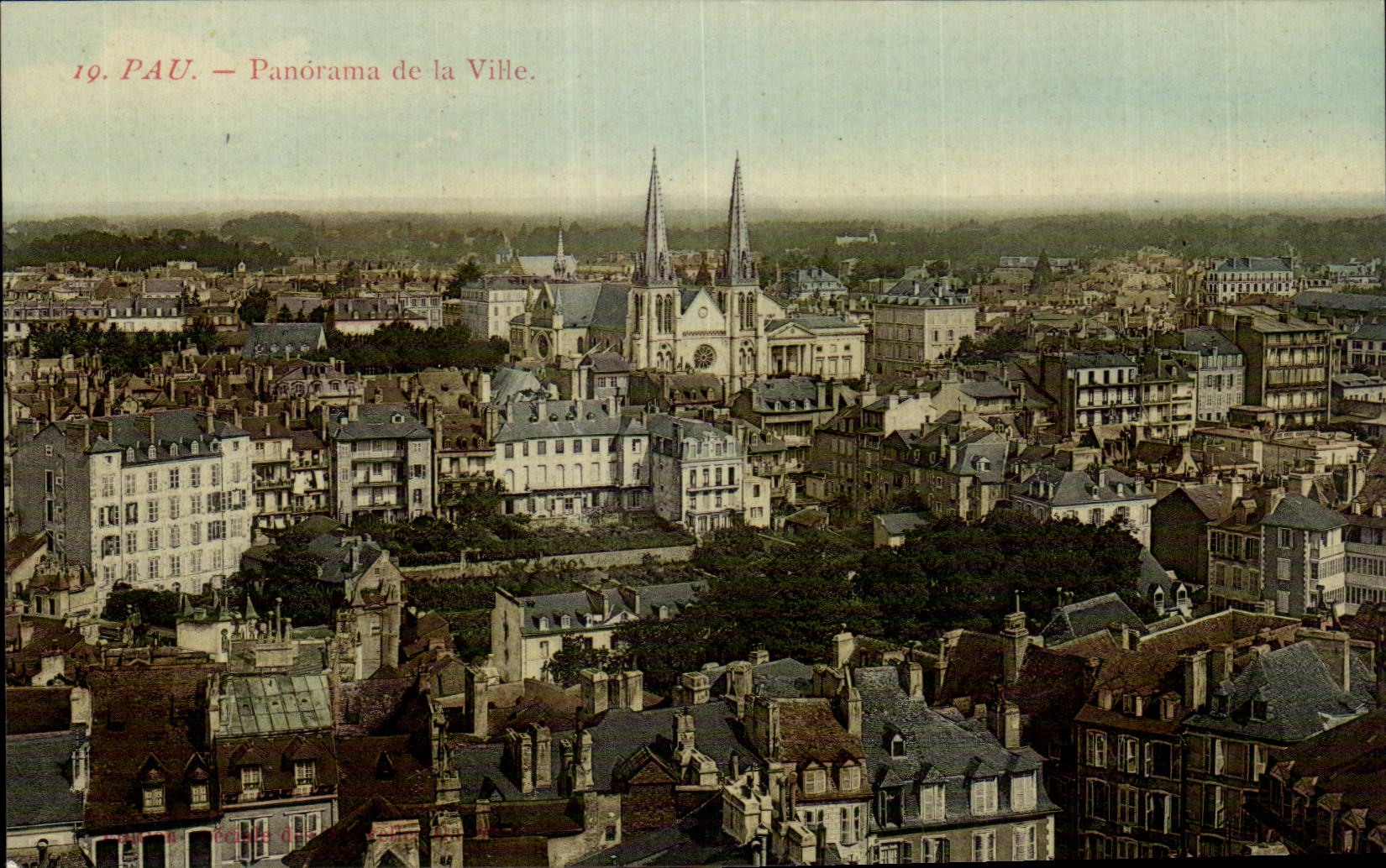 PAU — Panorama de la Ville — Éditeur non identifié, n° 19