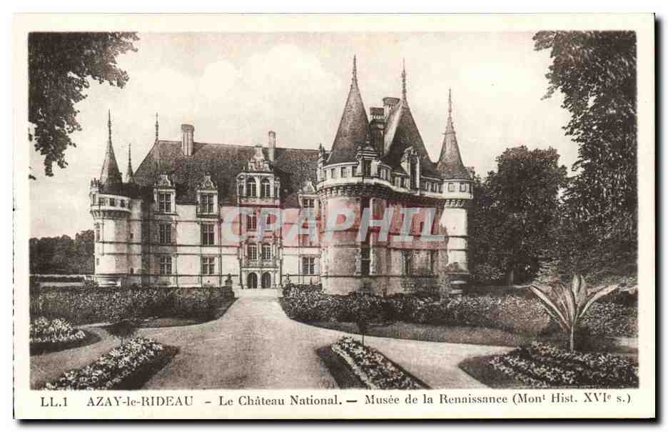 Azay le Rideau - Chateau National - Musee de la Renaissance - CPA 